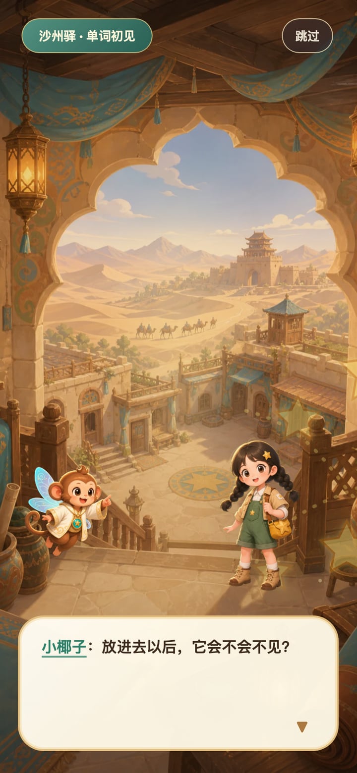 AI 背单词真实产品界面